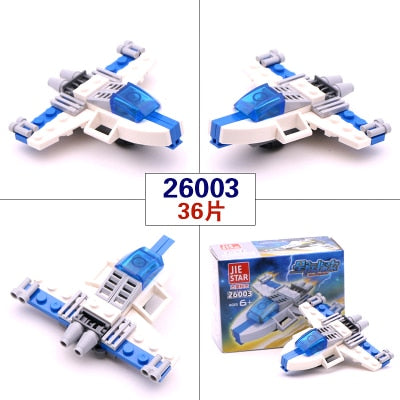 City Series PoliceCar Fighter mini Educational Building Blocks Toys