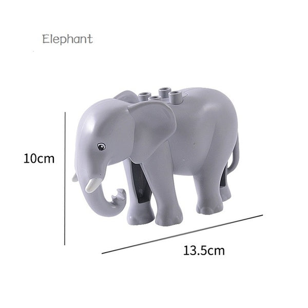 Animal Series Model Figures Big Building Blocks Animals Educational Toys