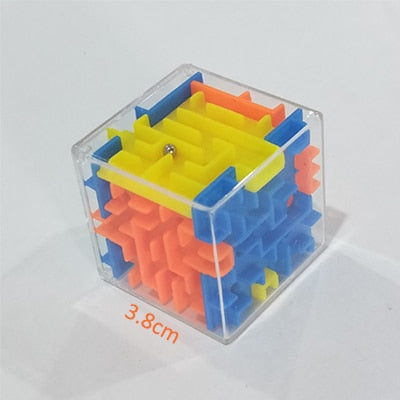 3D Cube Puzzle Maze Toy Hand Game Case Box Fun Brain Game Challenge