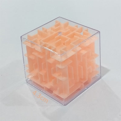 3D Cube Puzzle Maze Toy Hand Game Case Box Fun Brain Game Challenge