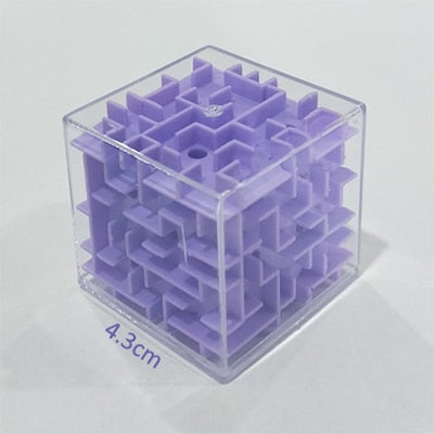 3D Cube Puzzle Maze Toy Hand Game Case Box Fun Brain Game Challenge